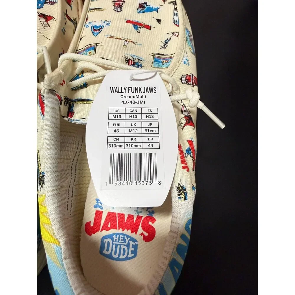 NEW IN BOX Wally Funky Jaws Hey Dudes Size 13 Mens